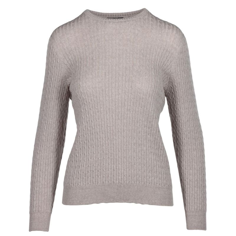 Royal Merino Cable Crew Neck Jumper image number 0